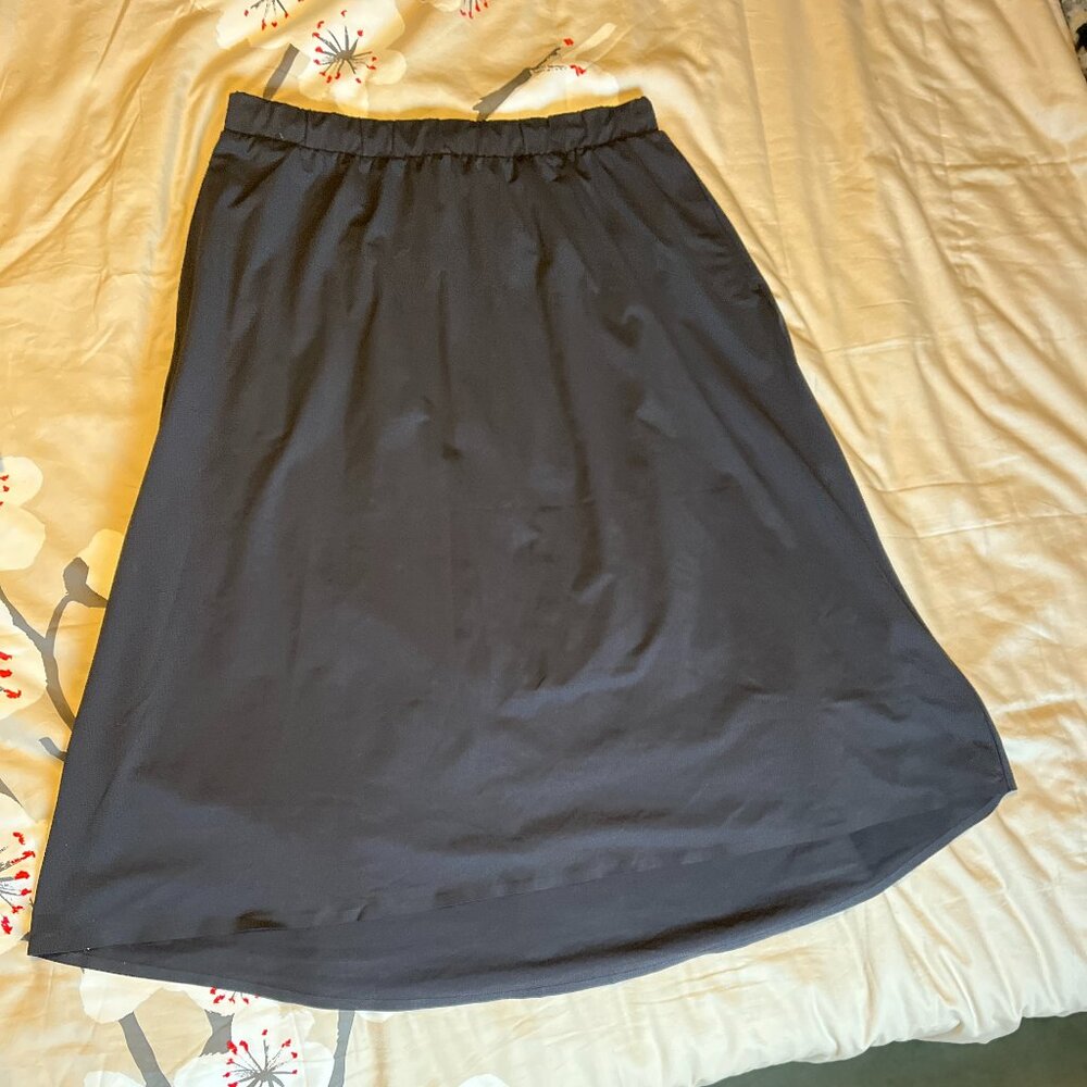 Uniqlo heatech midi skirt, black size XL